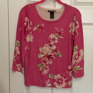 Sweaterworks Pink Embellished Sweater